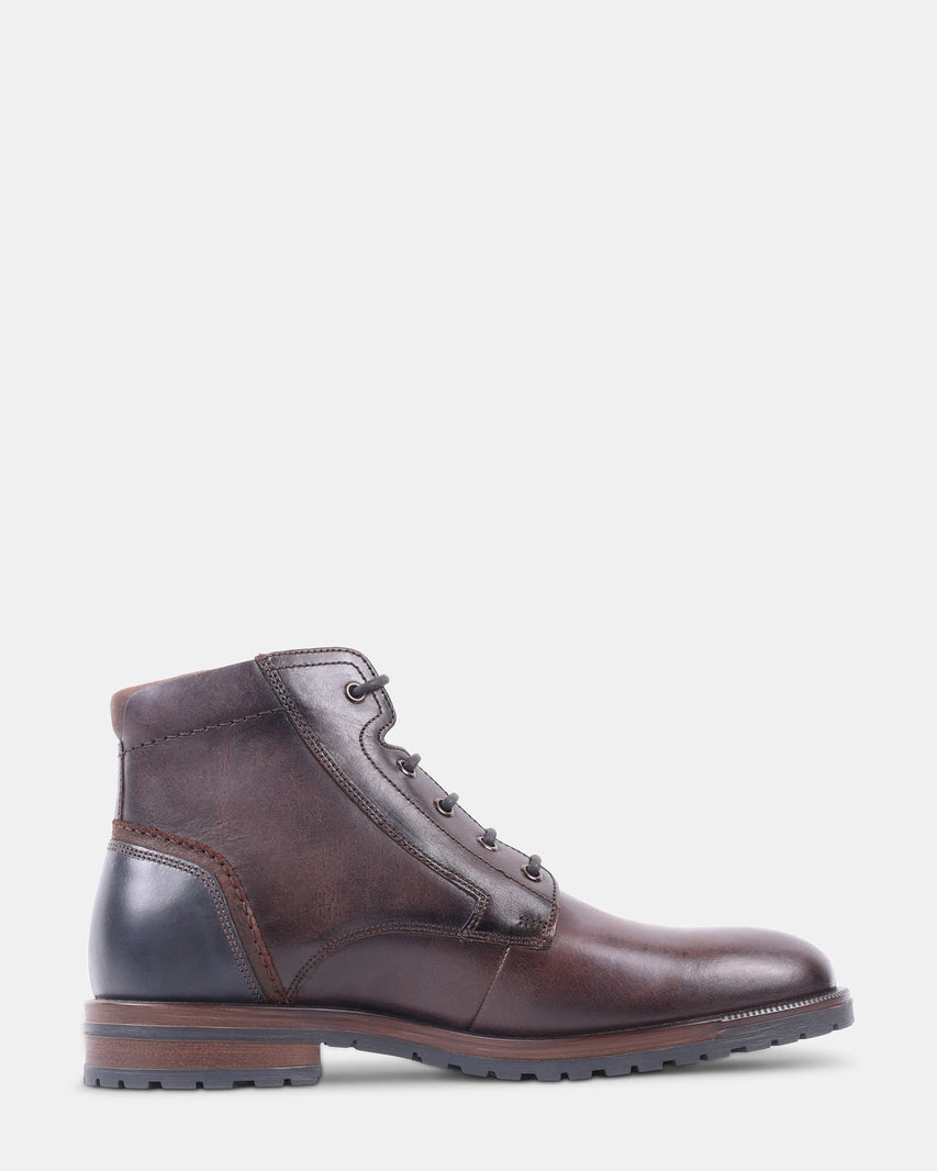 MORIS BROWN LEATHER - Men's Shoes - Steve Madden Canada