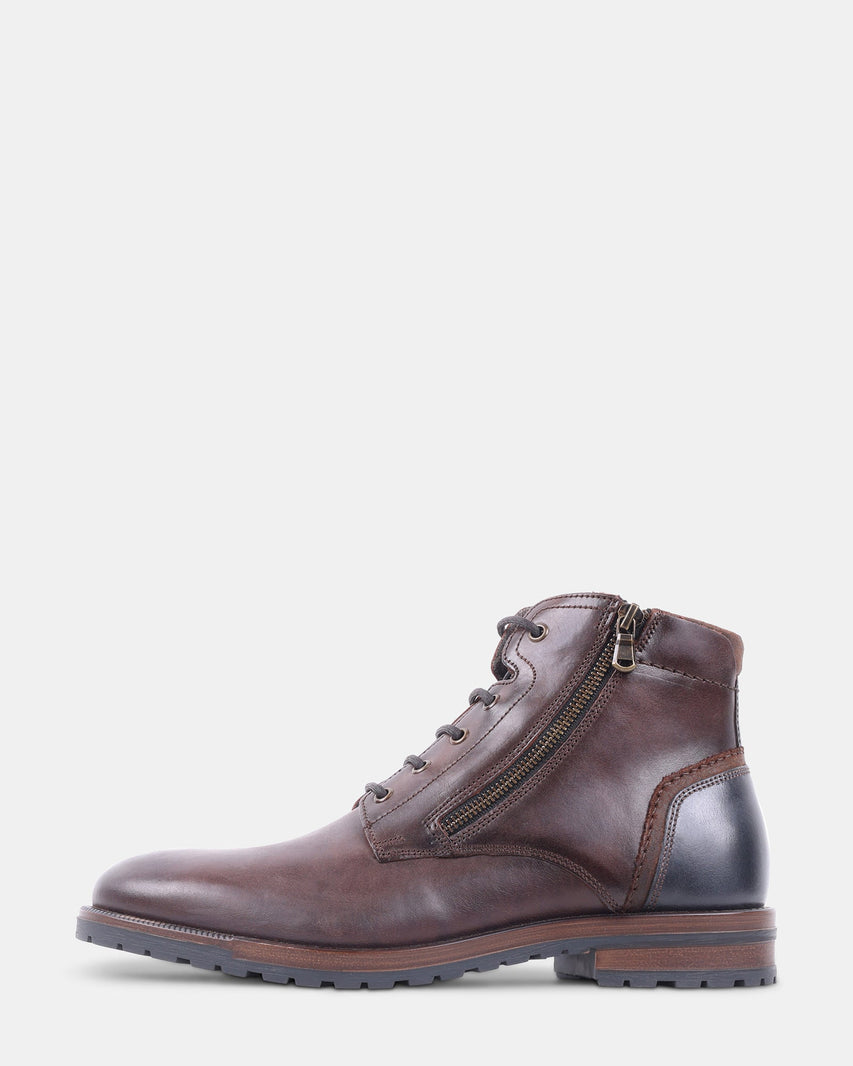 MORIS BROWN LEATHER - Men's Shoes - Steve Madden Canada - view 4