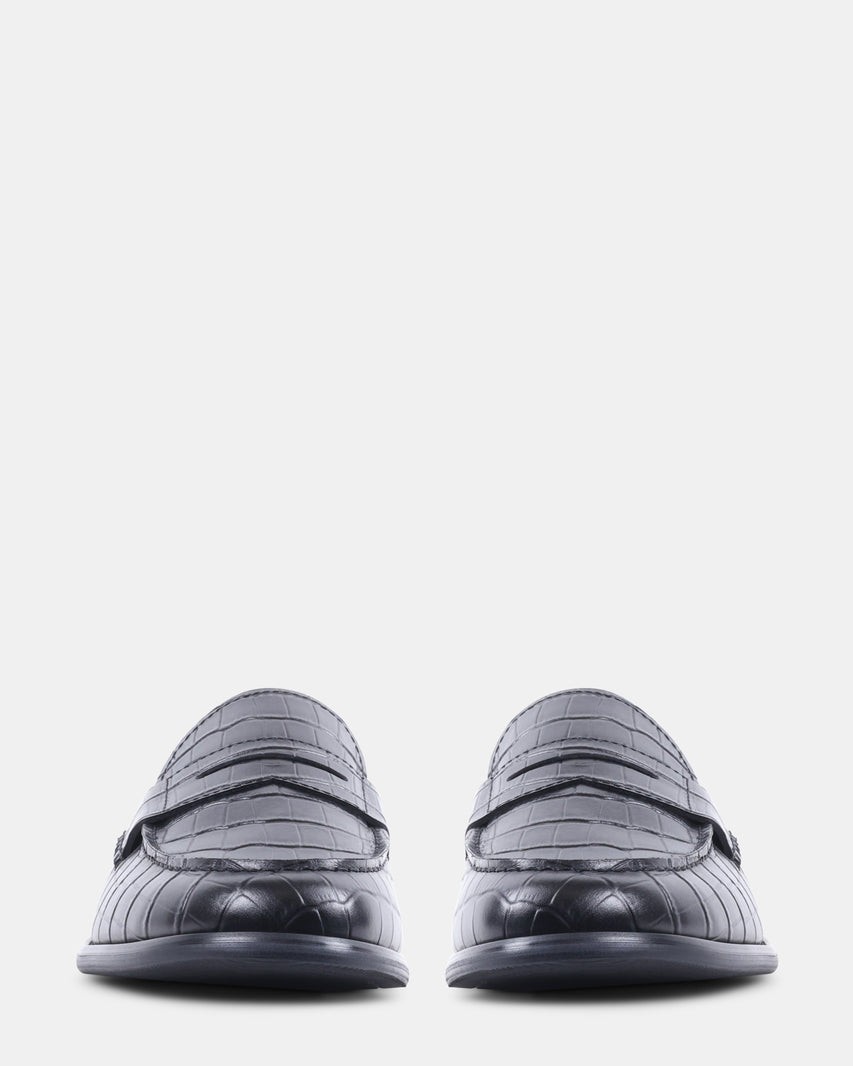 MURRAYY BLACK CROCO - Men's Shoes - Steve Madden Canada - view 3