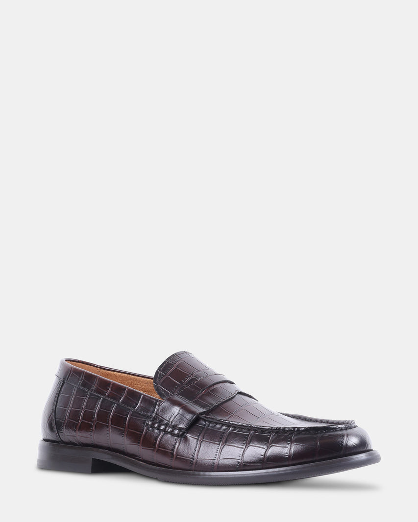 MURRAYY BROWN CROCO - Men's Shoes - Steve Madden Canada - view 2