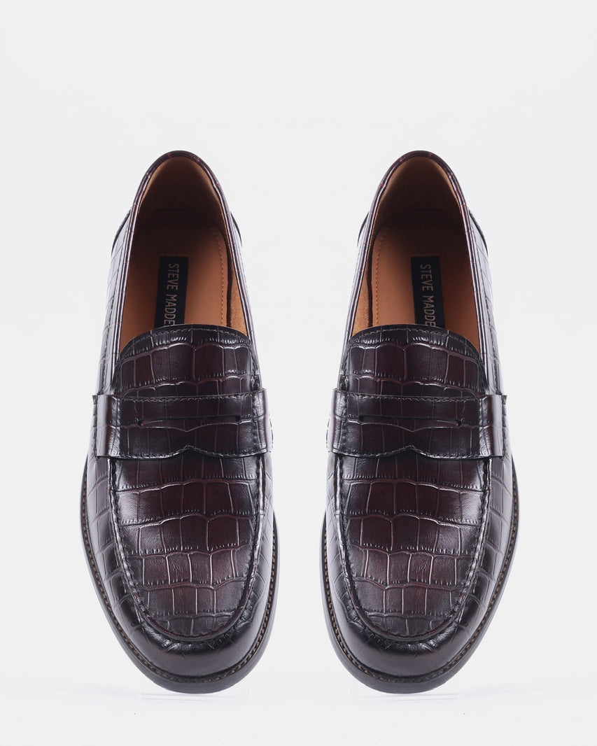 MURRAYY BROWN CROCO - Men's Shoes - Steve Madden Canada - view 4