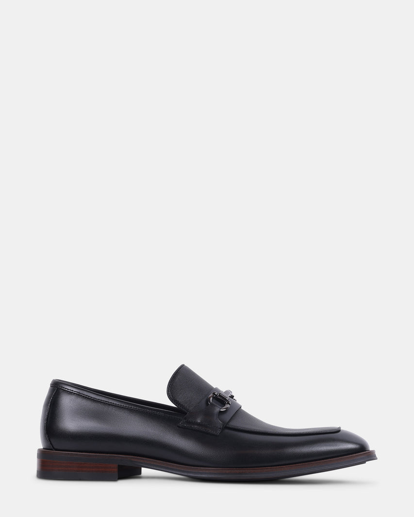 NESS BLACK LEATHER - Men's Shoes - Steve Madden Canada