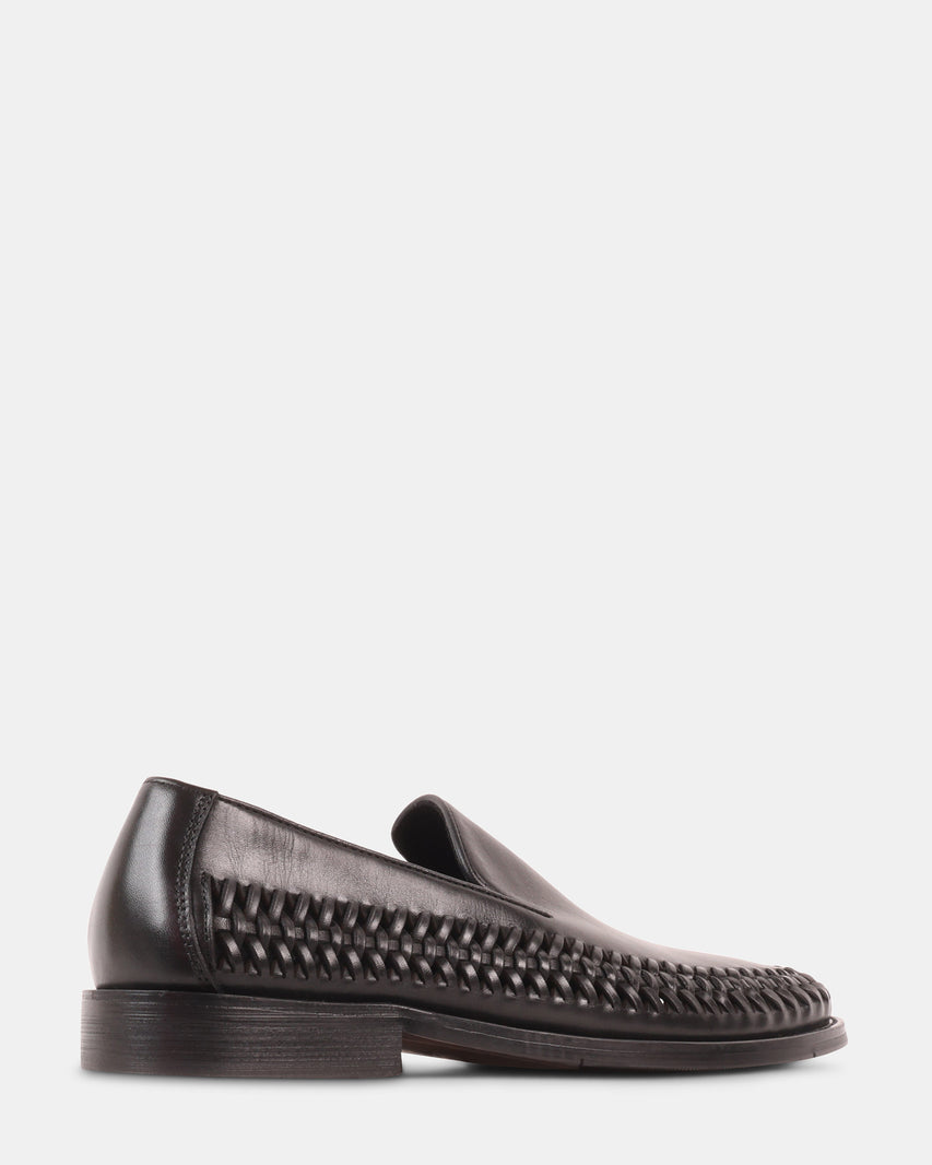 NEWBURY BLACK LEATHER - Men's Shoes - Steve Madden Canada - view 6