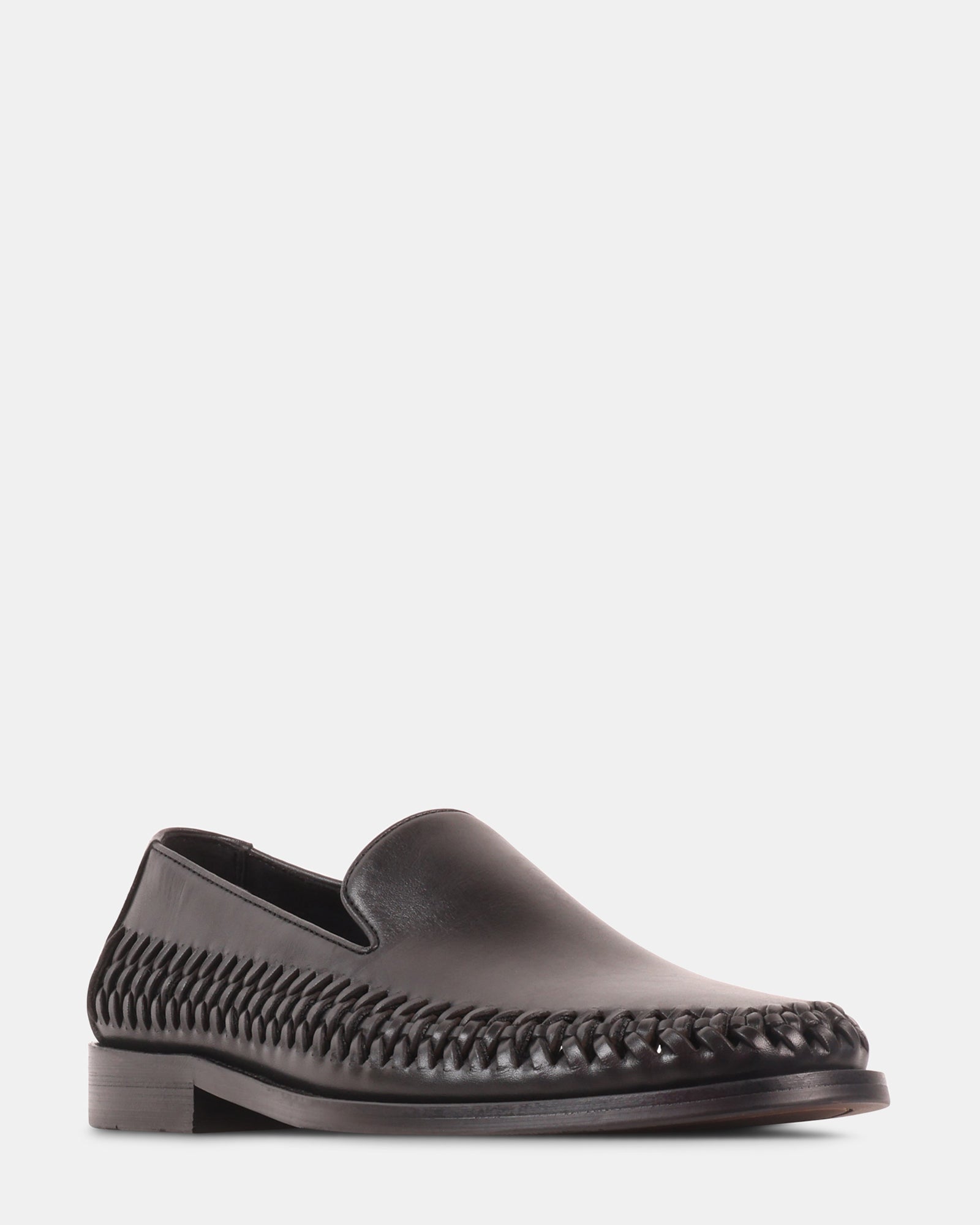 NEWBURY BLACK LEATHER - Men's Shoes - Steve Madden Canada - view 2