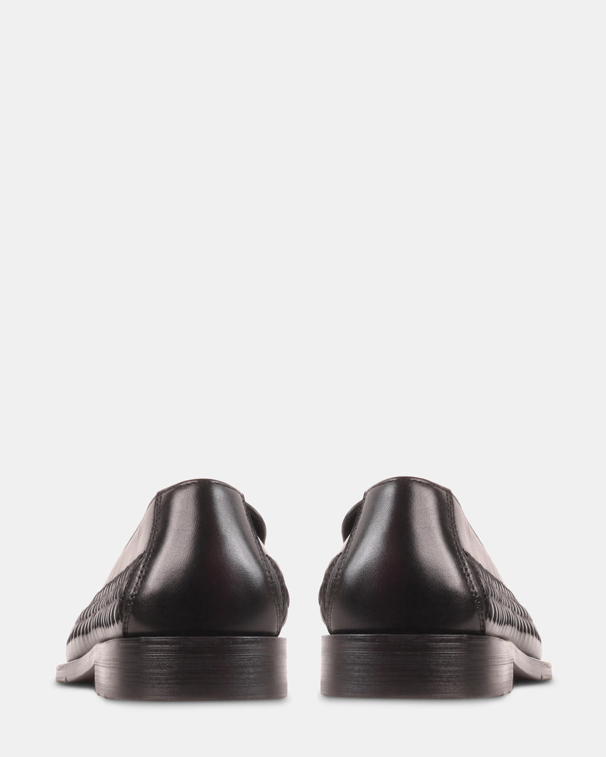 NEWBURY BLACK LEATHER - Men's Shoes - Steve Madden Canada - view 5