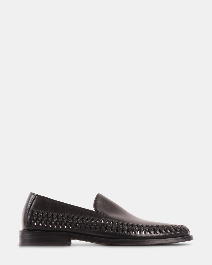 NEWBURY BLACK LEATHER - Men's Shoes - Steve Madden Canada