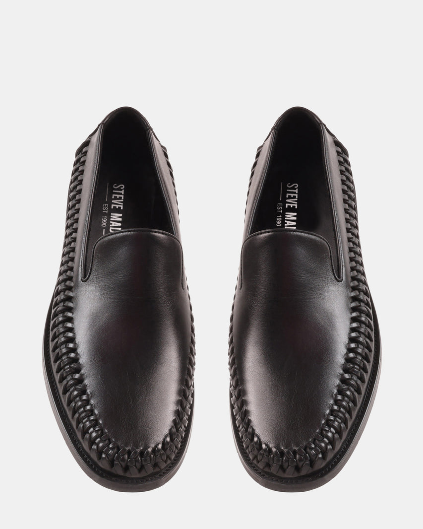 NEWBURY BLACK LEATHER - Men's Shoes - Steve Madden Canada - view 4