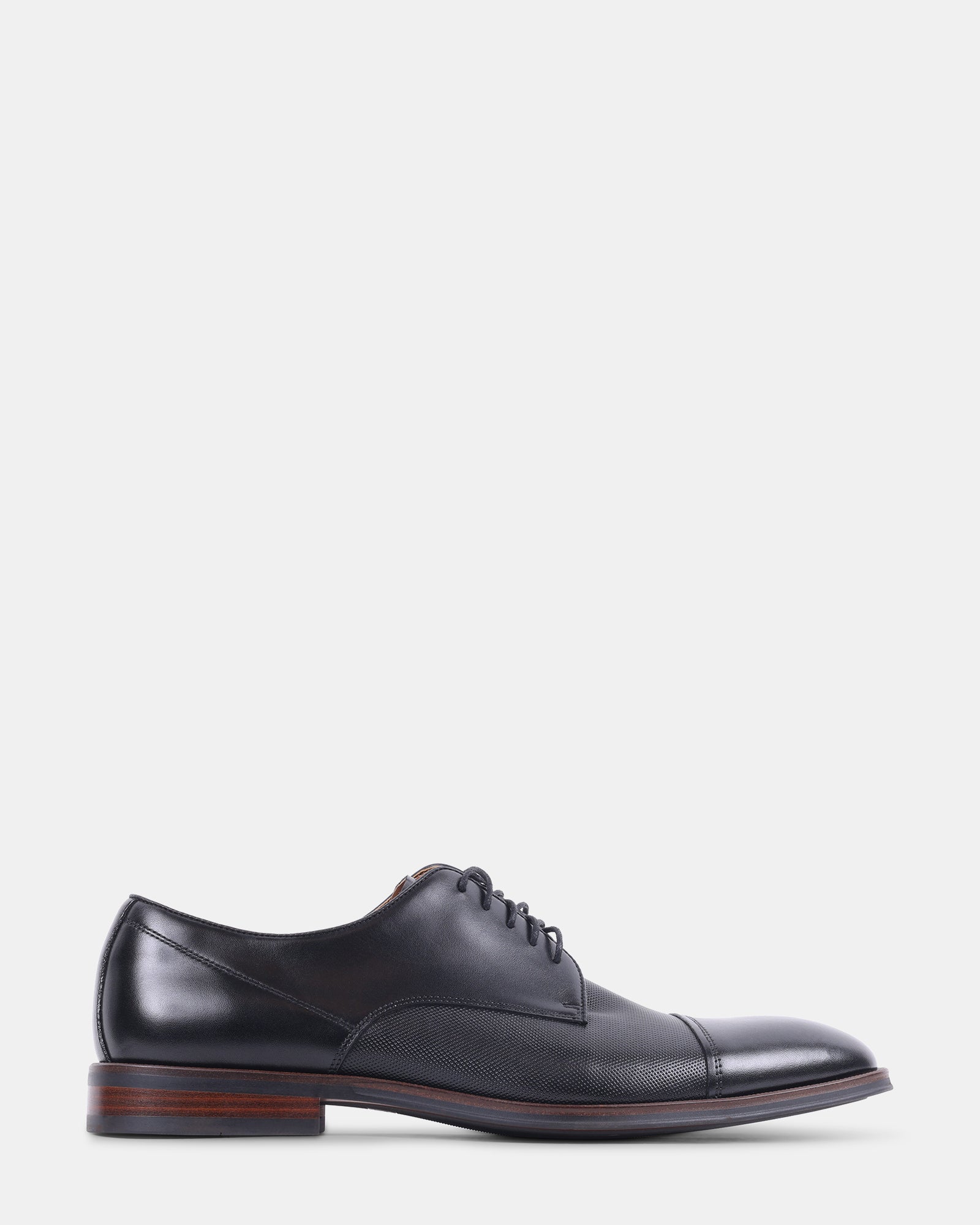 NYLES BLACK LEATHER - Men's Shoes - Steve Madden Canada
