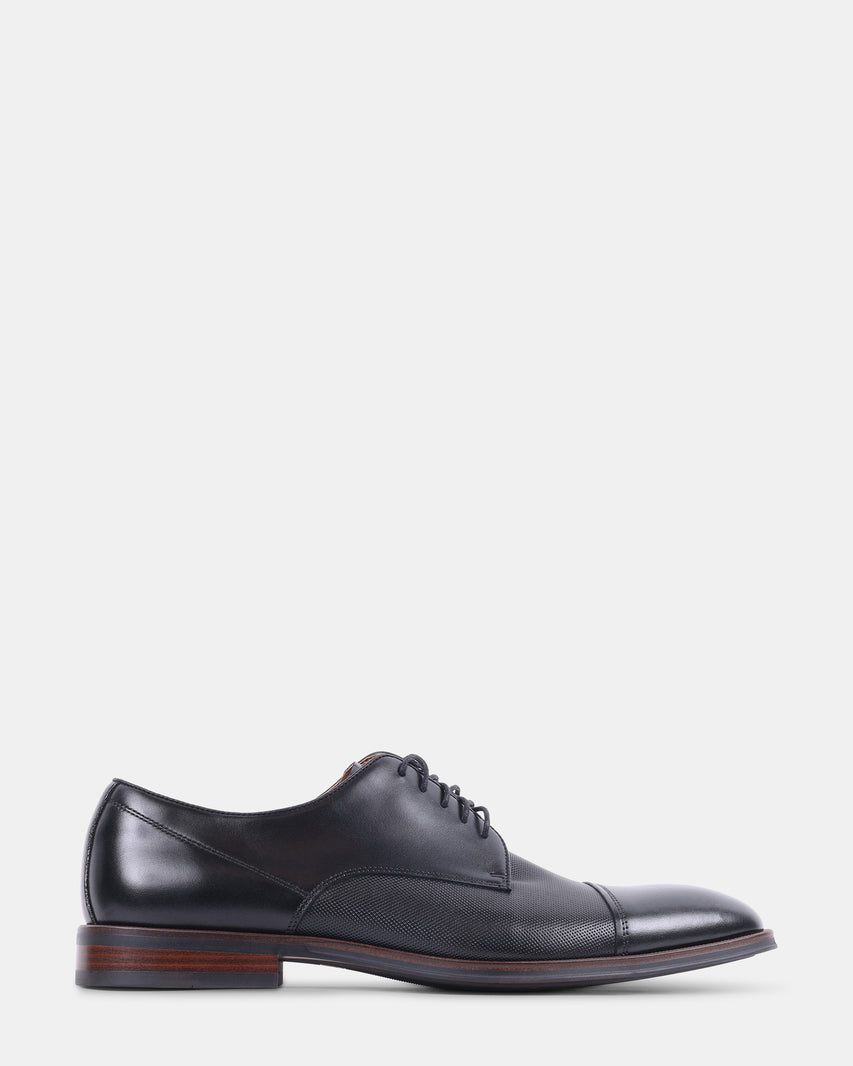 NYLES BLACK LEATHER - Men's Shoes - Steve Madden Canada