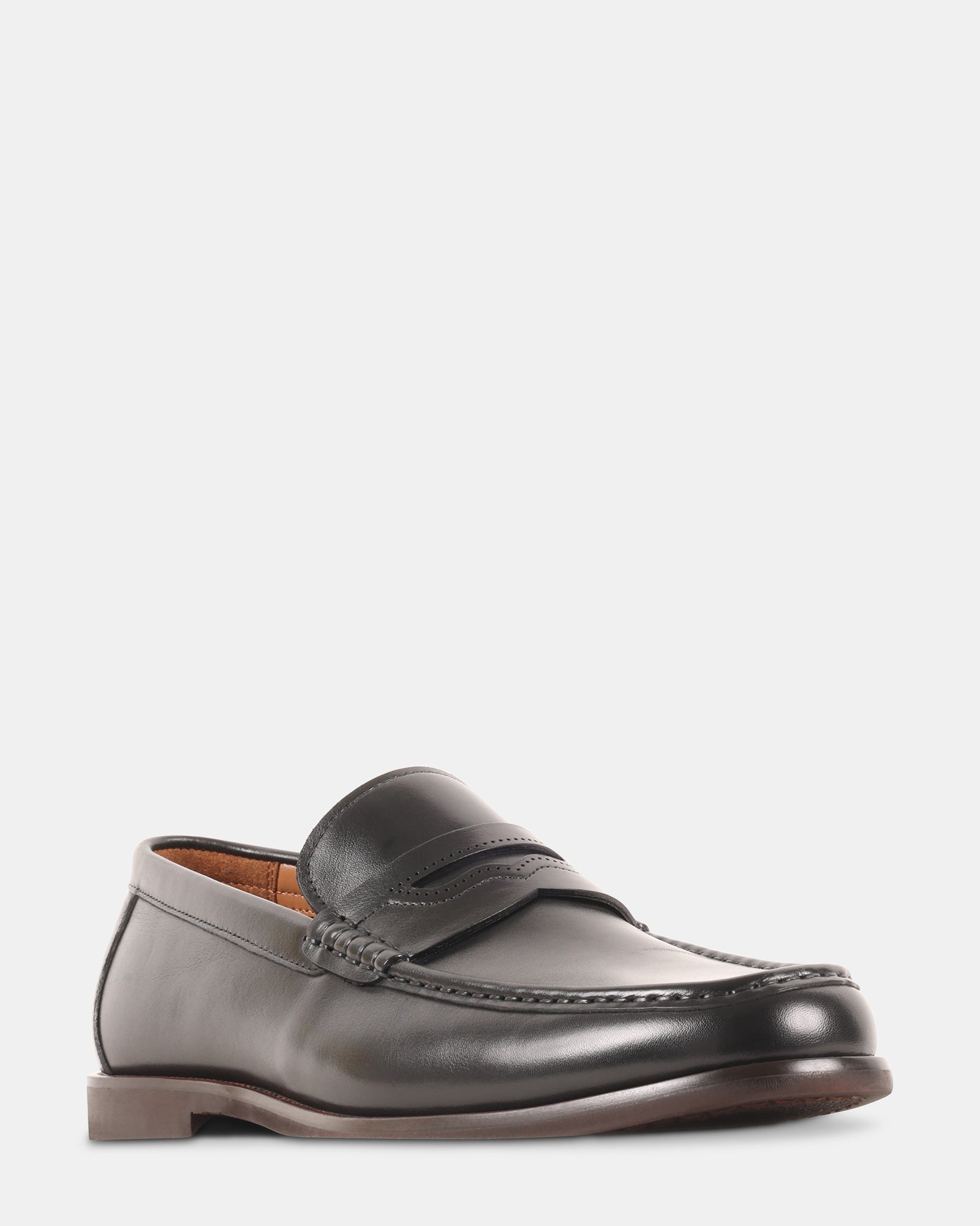 OLANTA BLACK LEATHER - Men's Shoes - Steve Madden Canada - view 2