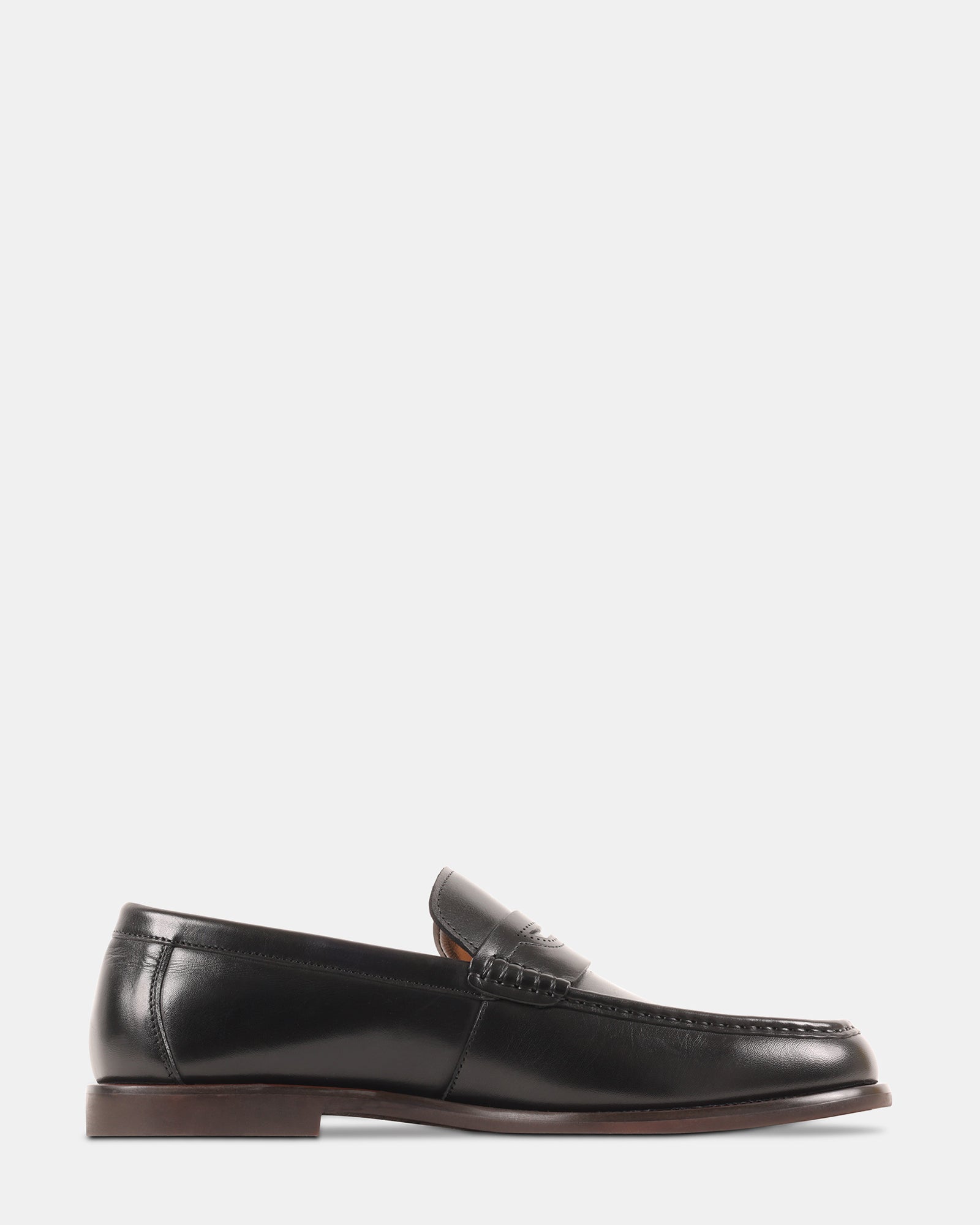 OLANTA BLACK LEATHER - Men's Shoes - Steve Madden Canada