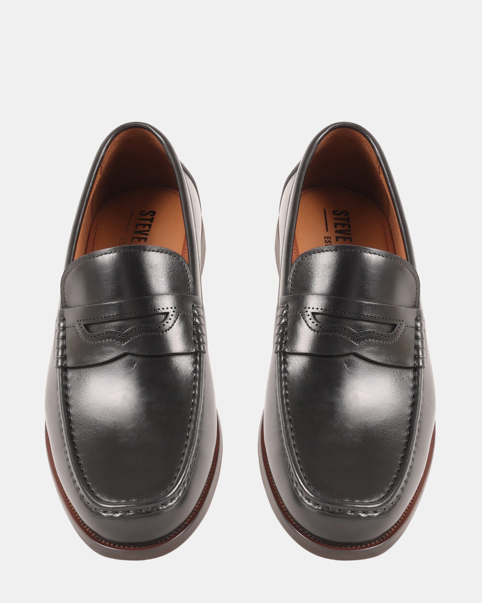 OLANTA BLACK LEATHER - Men's Shoes - Steve Madden Canada - view 4