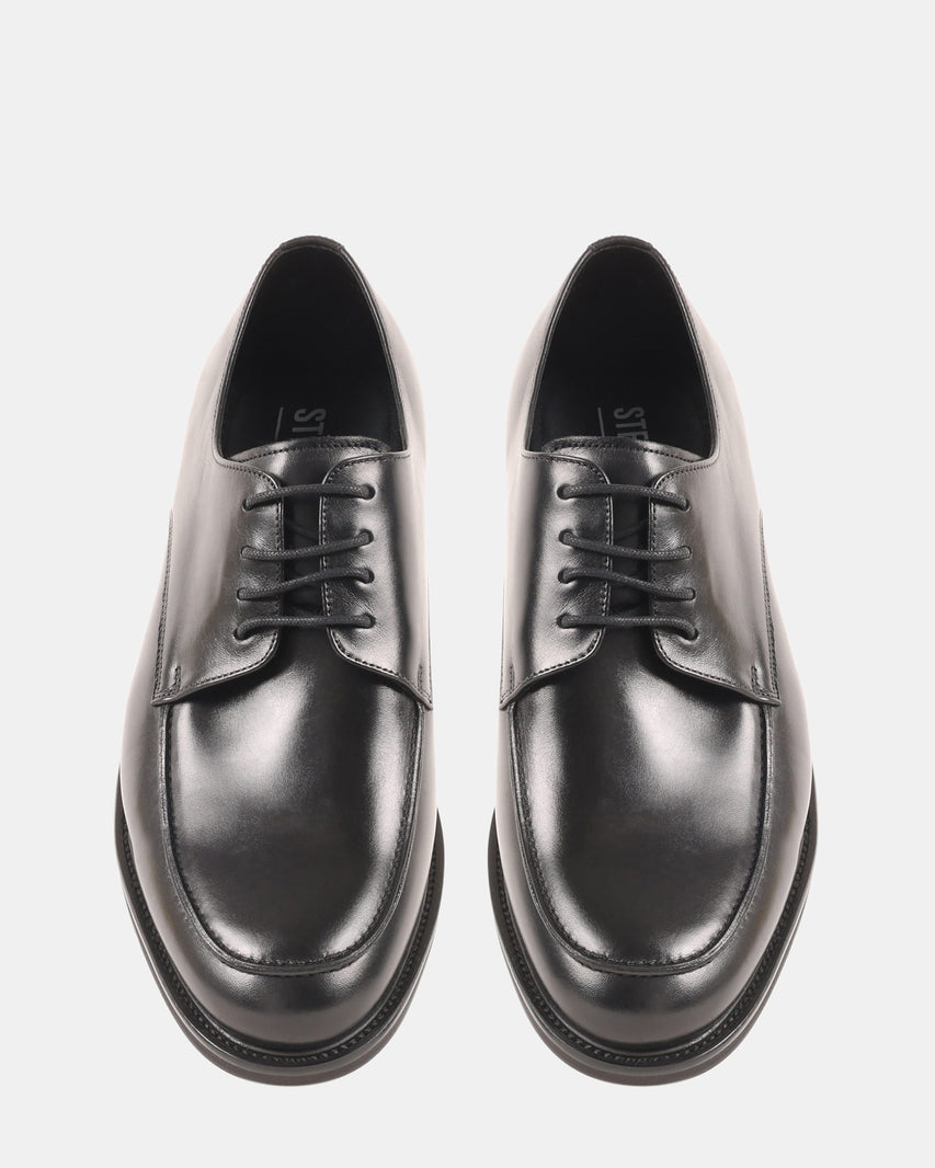 PELICANE BLACK LEATHER - Men's Shoes - Steve Madden Canada - view 4