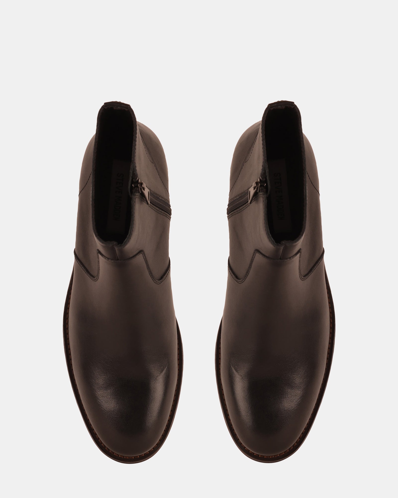 REED BLACK LEATHER - Men's Shoes - Steve Madden Canada - view 4