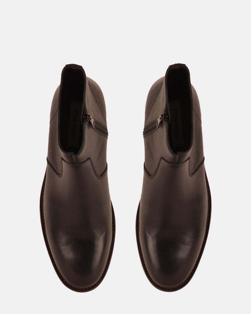 REED BLACK LEATHER - Men's Shoes - Steve Madden Canada - view 4