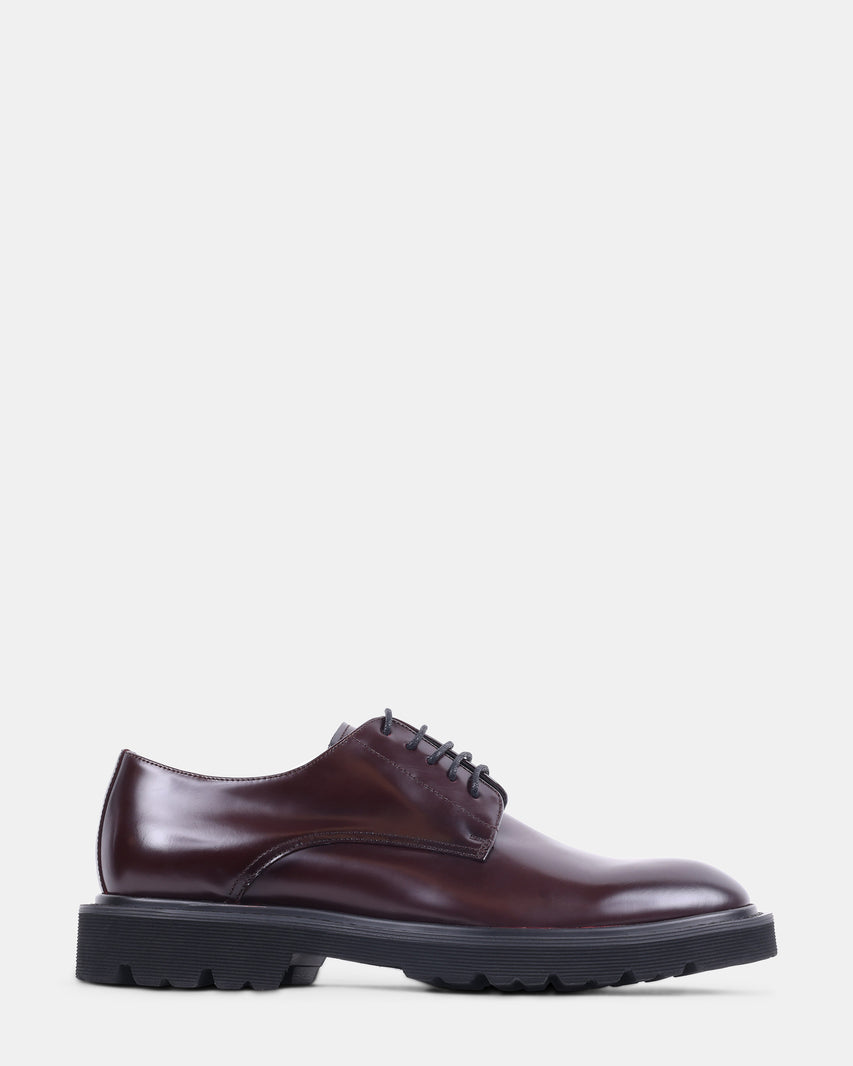 RITTMAN BURGUNDY LEATHER - Men's Shoes - Steve Madden Canada