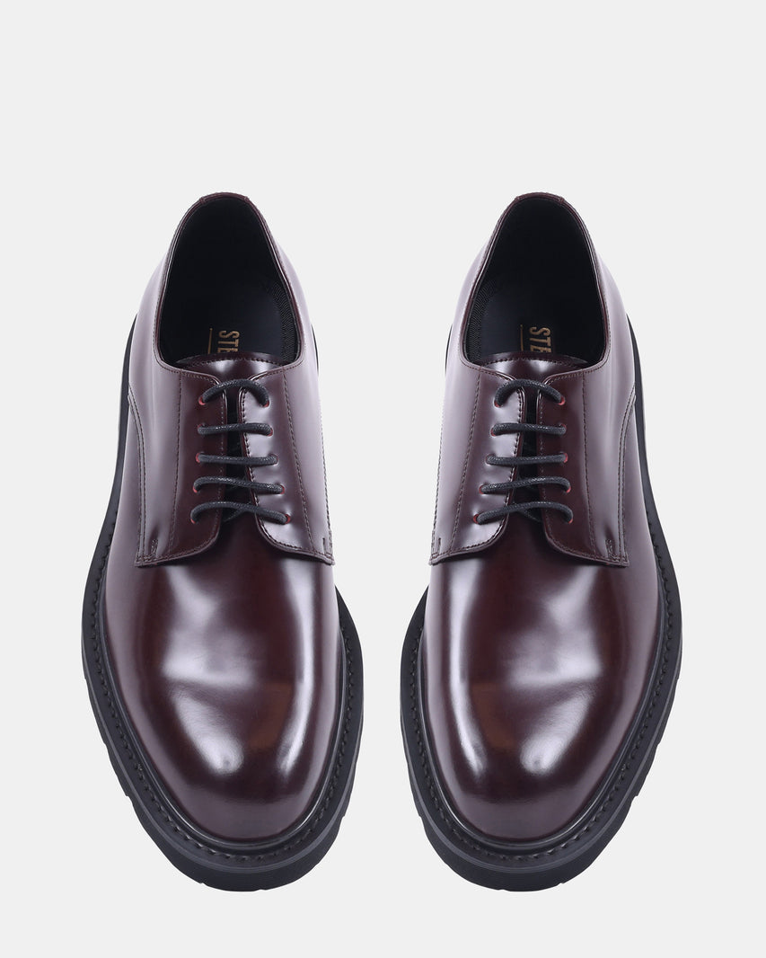 RITTMAN BURGUNDY LEATHER - Men's Shoes - Steve Madden Canada - view 4
