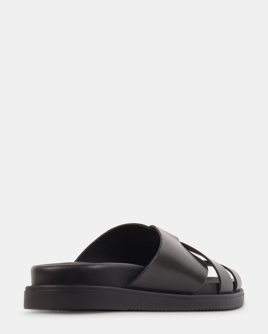 ROVERO BLACK LEATHER - Men's Shoes - Steve Madden Canada - view 6