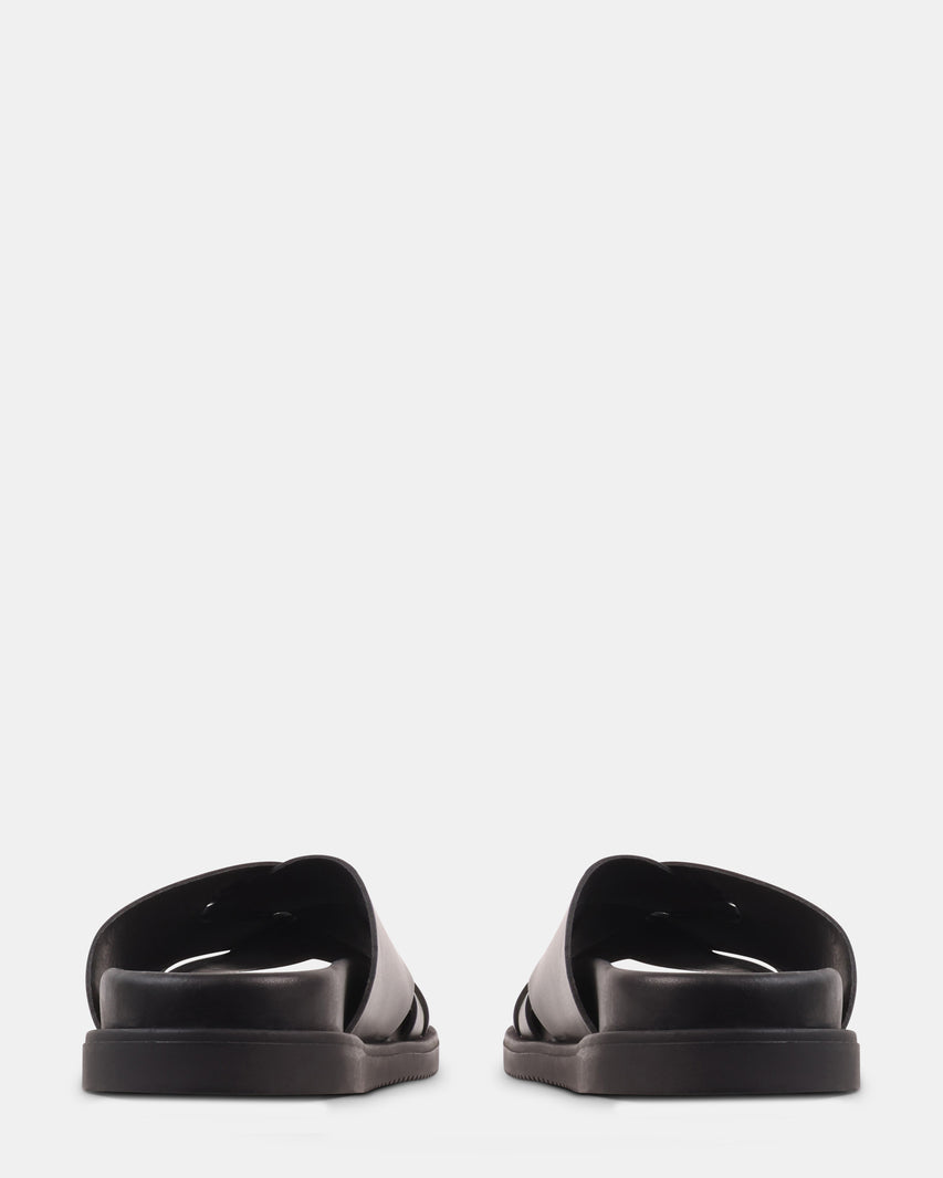 ROVERO BLACK LEATHER - Men's Shoes - Steve Madden Canada - view 5