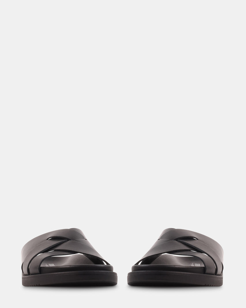 ROVERO BLACK LEATHER - Men's Shoes - Steve Madden Canada - view 3