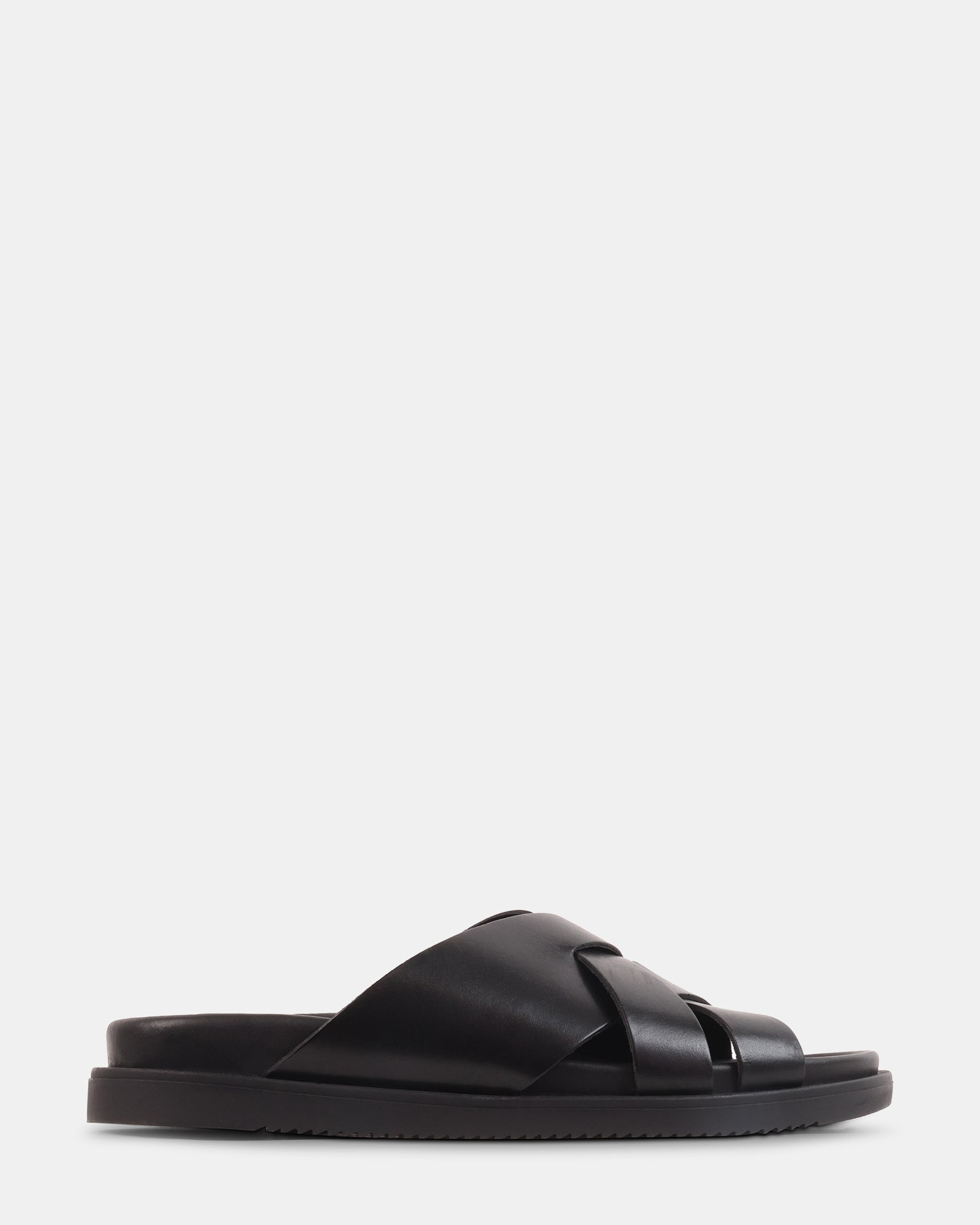 ROVERO BLACK LEATHER - Men's Shoes - Steve Madden Canada