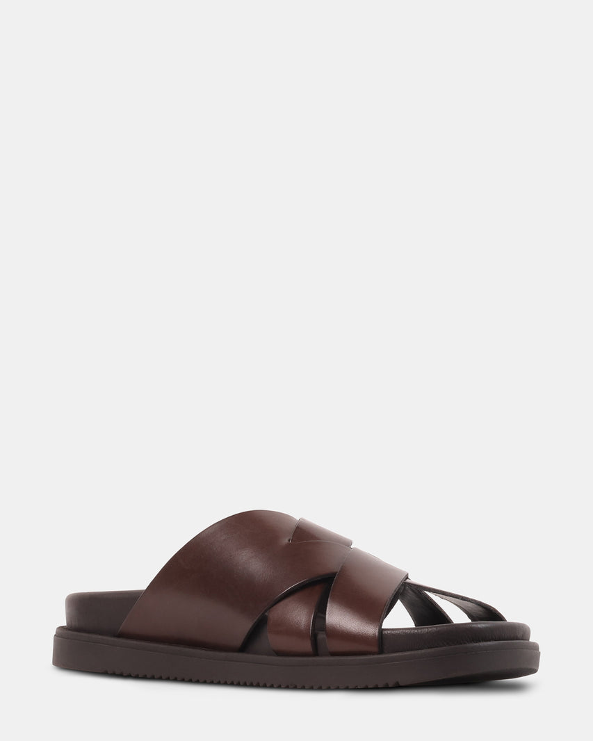 ROVERO BROWN LEATHER - Men's Shoes - Steve Madden Canada - view 2