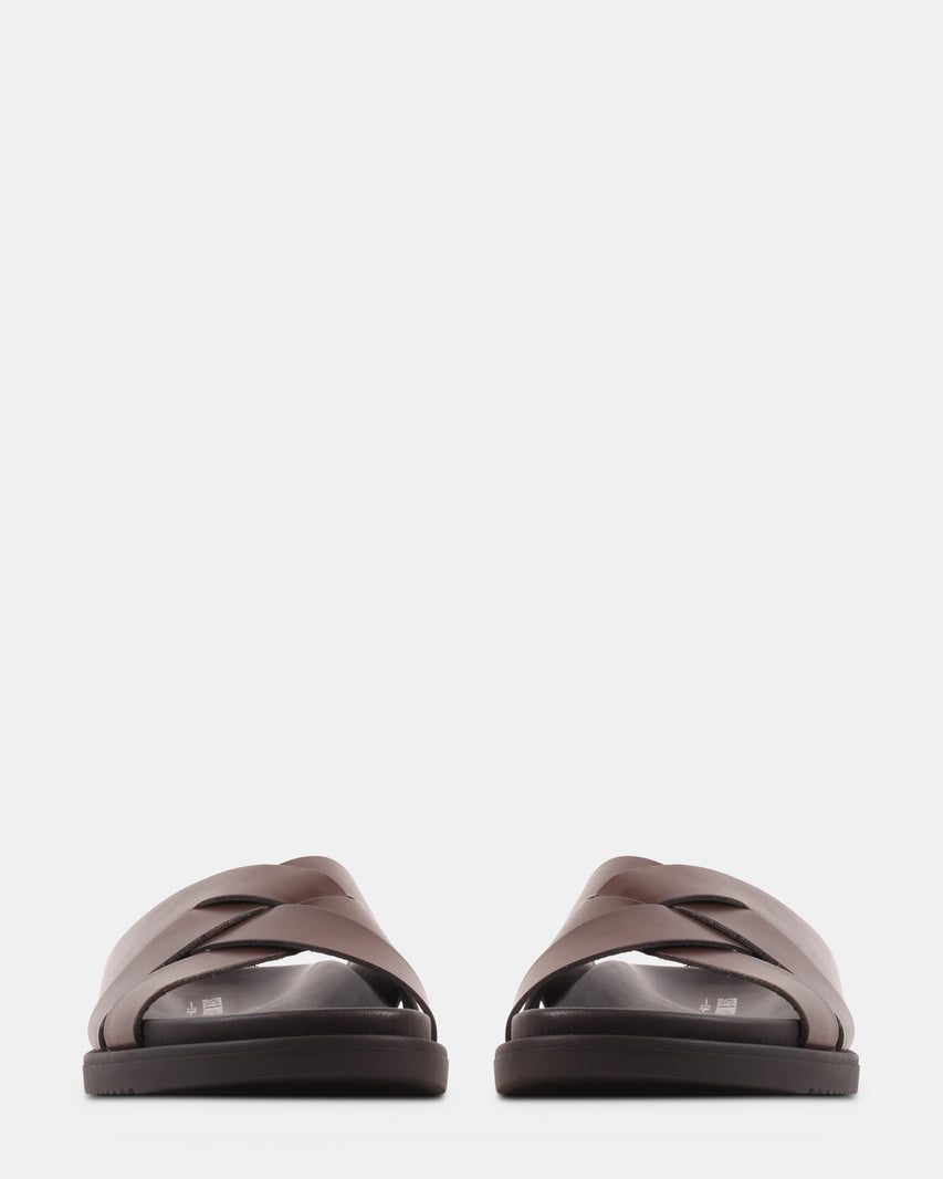 ROVERO BROWN LEATHER - Men's Shoes - Steve Madden Canada - view 3
