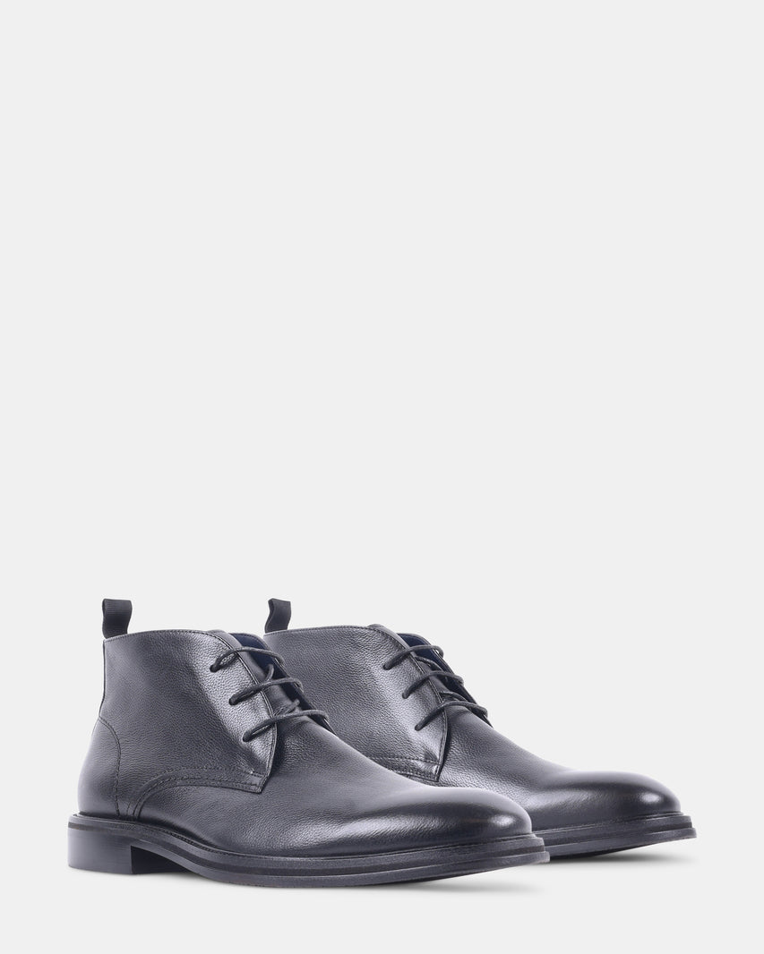 SENTINEL BLACK LEATHER - Men's Shoes - Steve Madden Canada - view 2