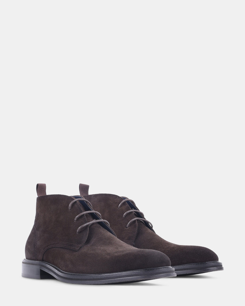 SENTINEL DARK BROWN SUEDE - Men's Shoes - Steve Madden Canada - view 2