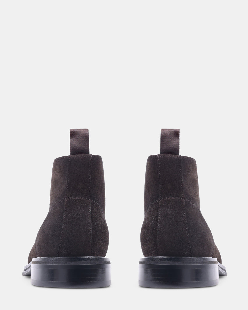 SENTINEL DARK BROWN SUEDE - Men's Shoes - Steve Madden Canada - view 5