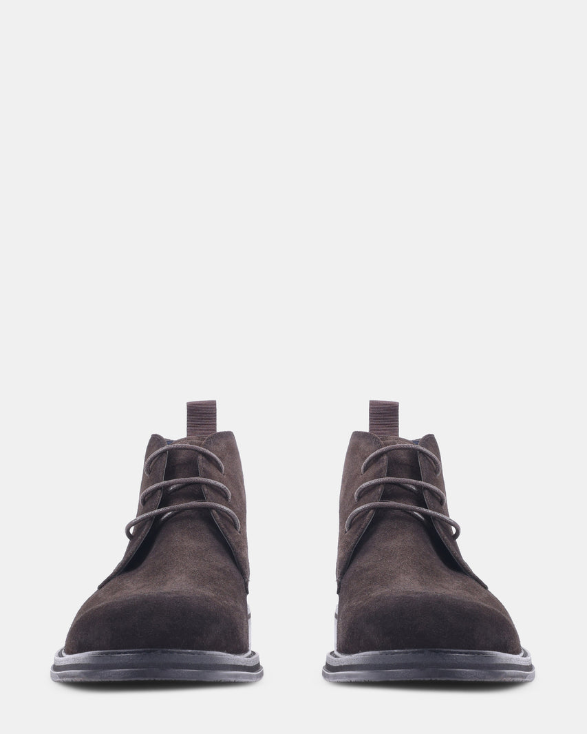 SENTINEL DARK BROWN SUEDE - Men's Shoes - Steve Madden Canada - view 3