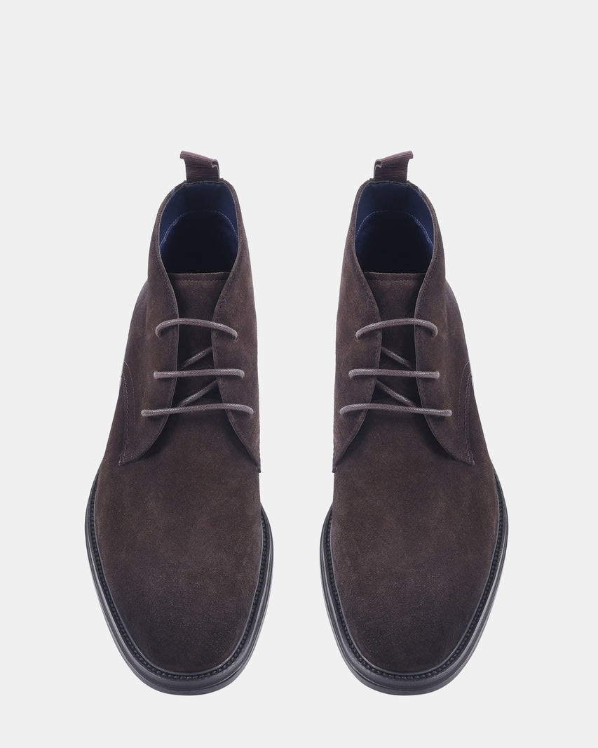 SENTINEL DARK BROWN SUEDE - Men's Shoes - Steve Madden Canada - view 4