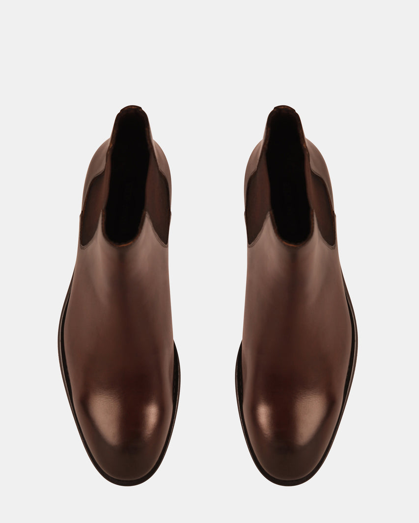 SLEVIN BROWN LEATHER - Men's Shoes - Steve Madden Canada - view 4