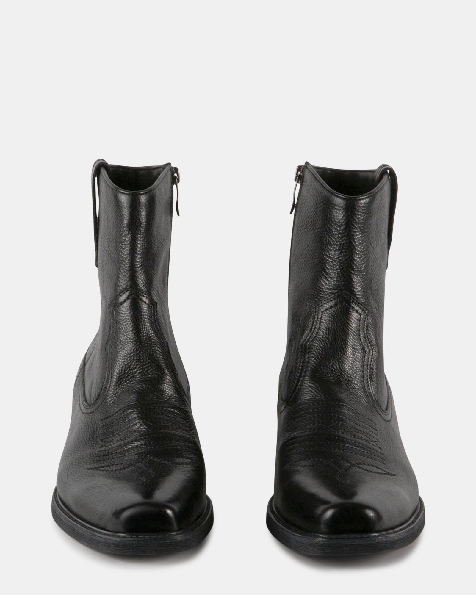 STERGIS BLACK LEATHER - Men's Shoes - Steve Madden Canada