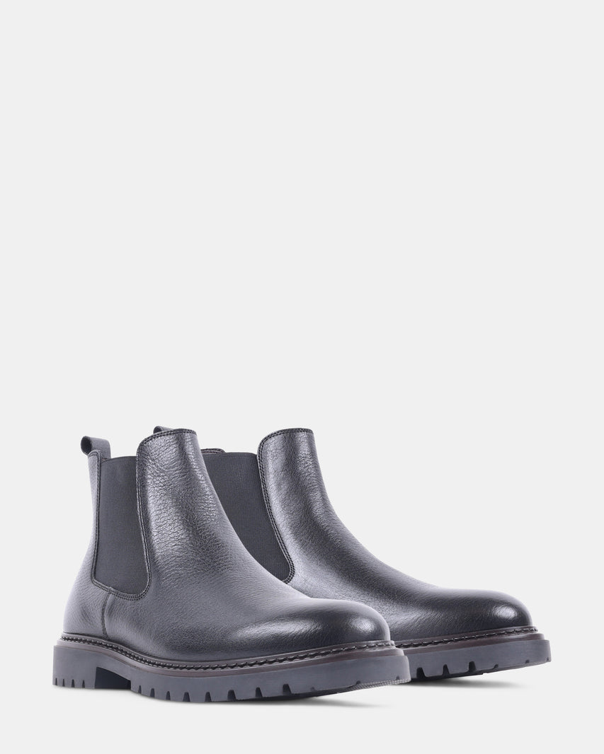STOY BLACK LEATHER - Men's Shoes - Steve Madden Canada - view 2