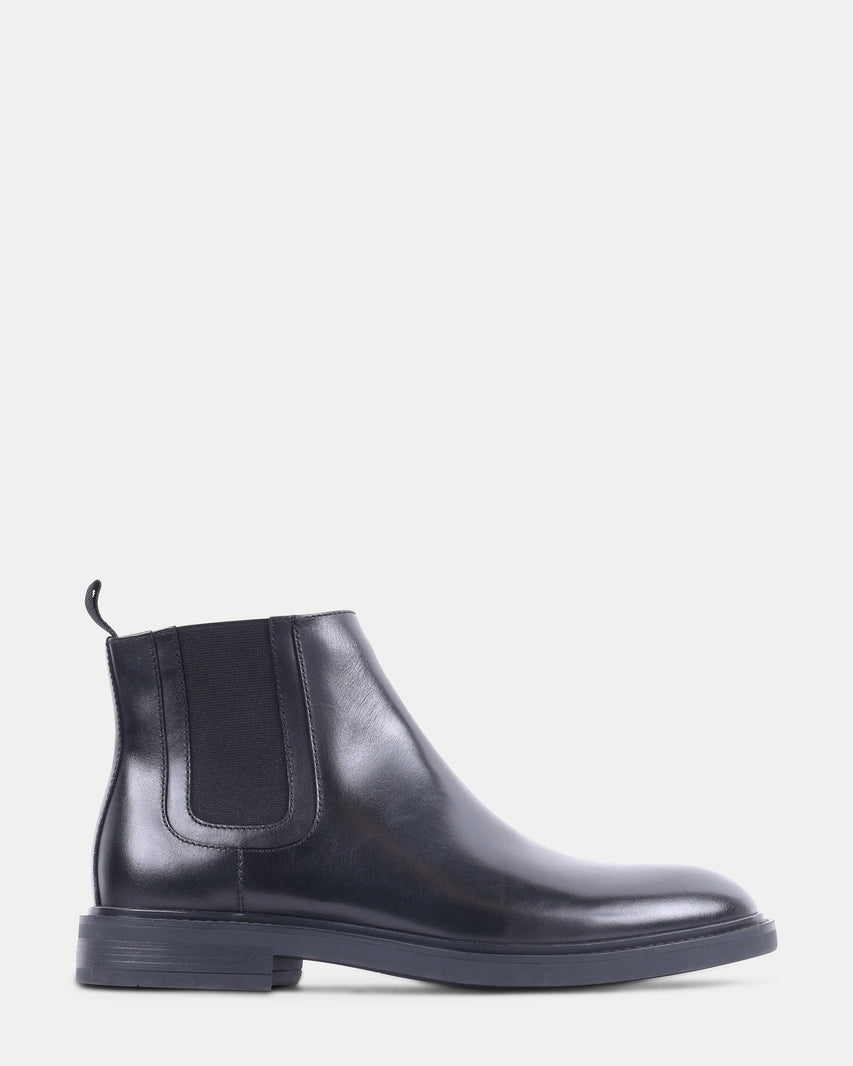 TIPETT BLACK LEATHER - Men's Shoes - Steve Madden Canada