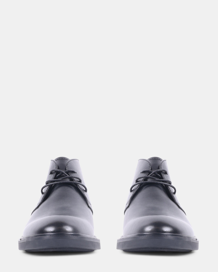 TOFFER BLACK LEATHER - Men's Shoes - Steve Madden Canada - view 3
