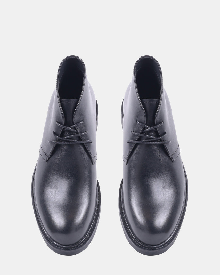 TOFFER BLACK LEATHER - Men's Shoes - Steve Madden Canada - view 4
