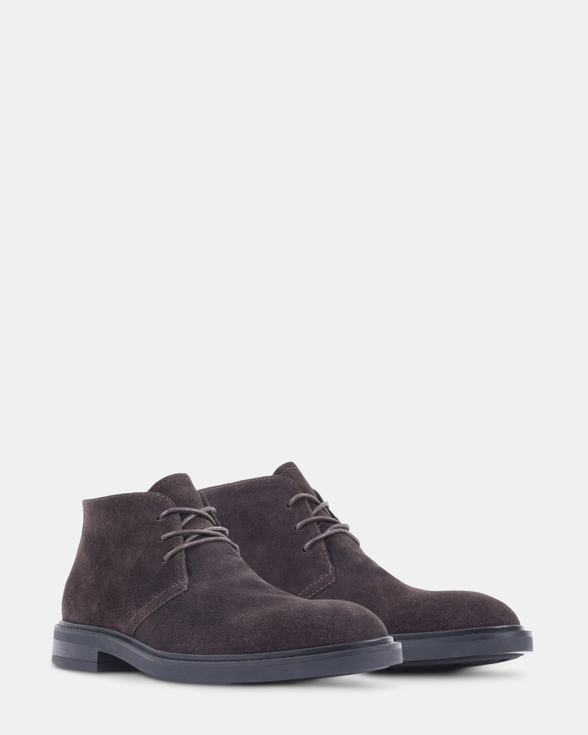 TOFFER DARK BROWN SUEDE - Men's Shoes - Steve Madden Canada - view 2