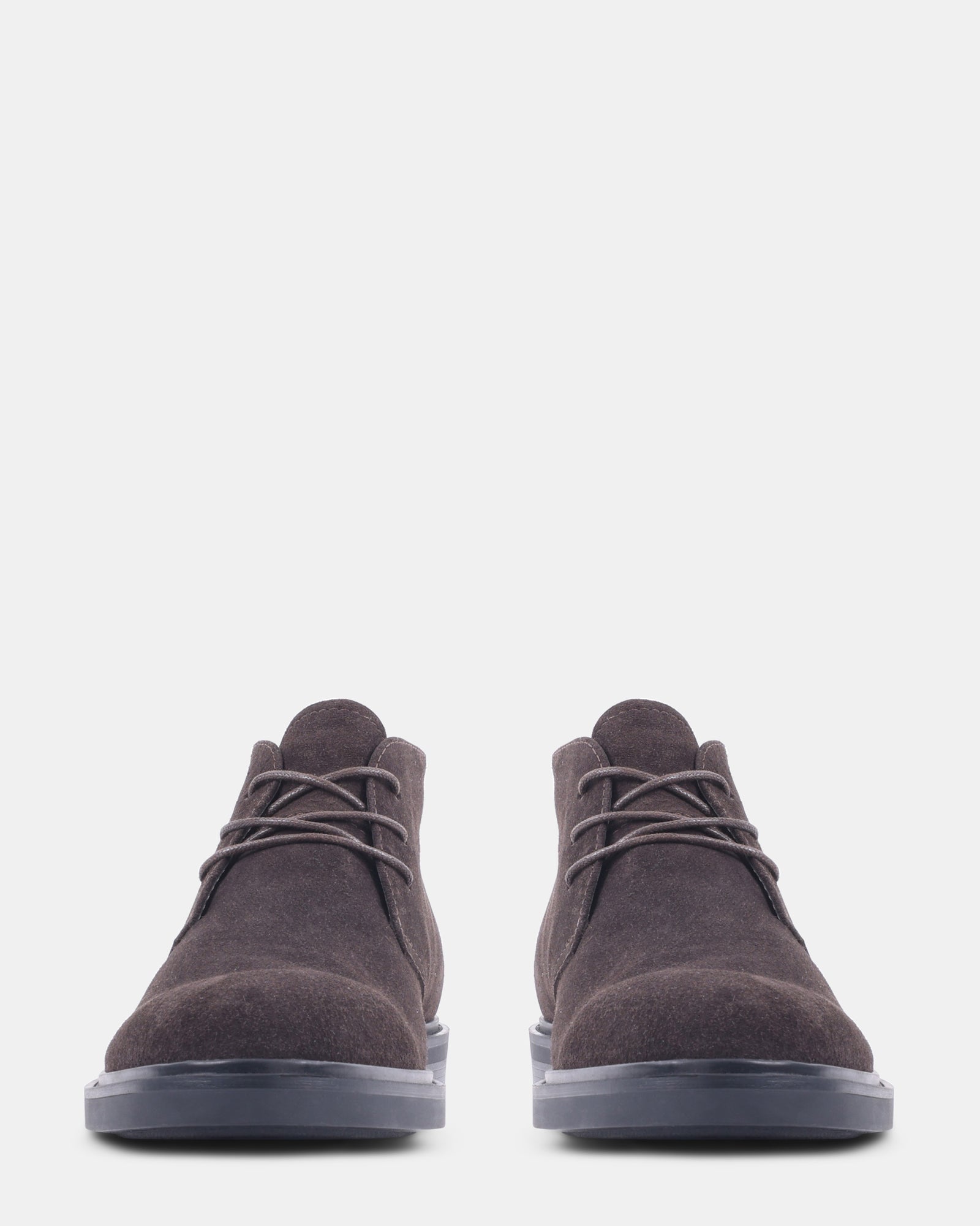 TOFFER DARK BROWN SUEDE - Men's Shoes - Steve Madden Canada - view 3