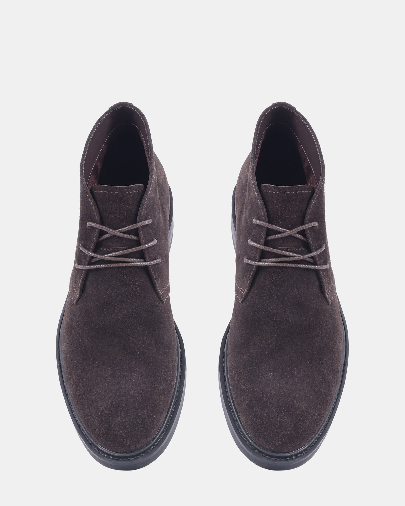 TOFFER DARK BROWN SUEDE - Men's Shoes - Steve Madden Canada - view 4