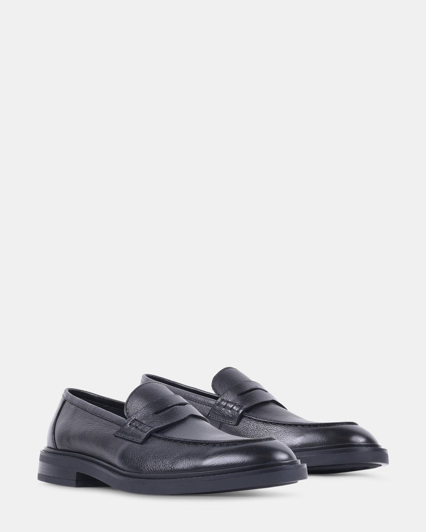 TOLLIS BLACK LEATHER - Men's Shoes - Steve Madden Canada - view 2