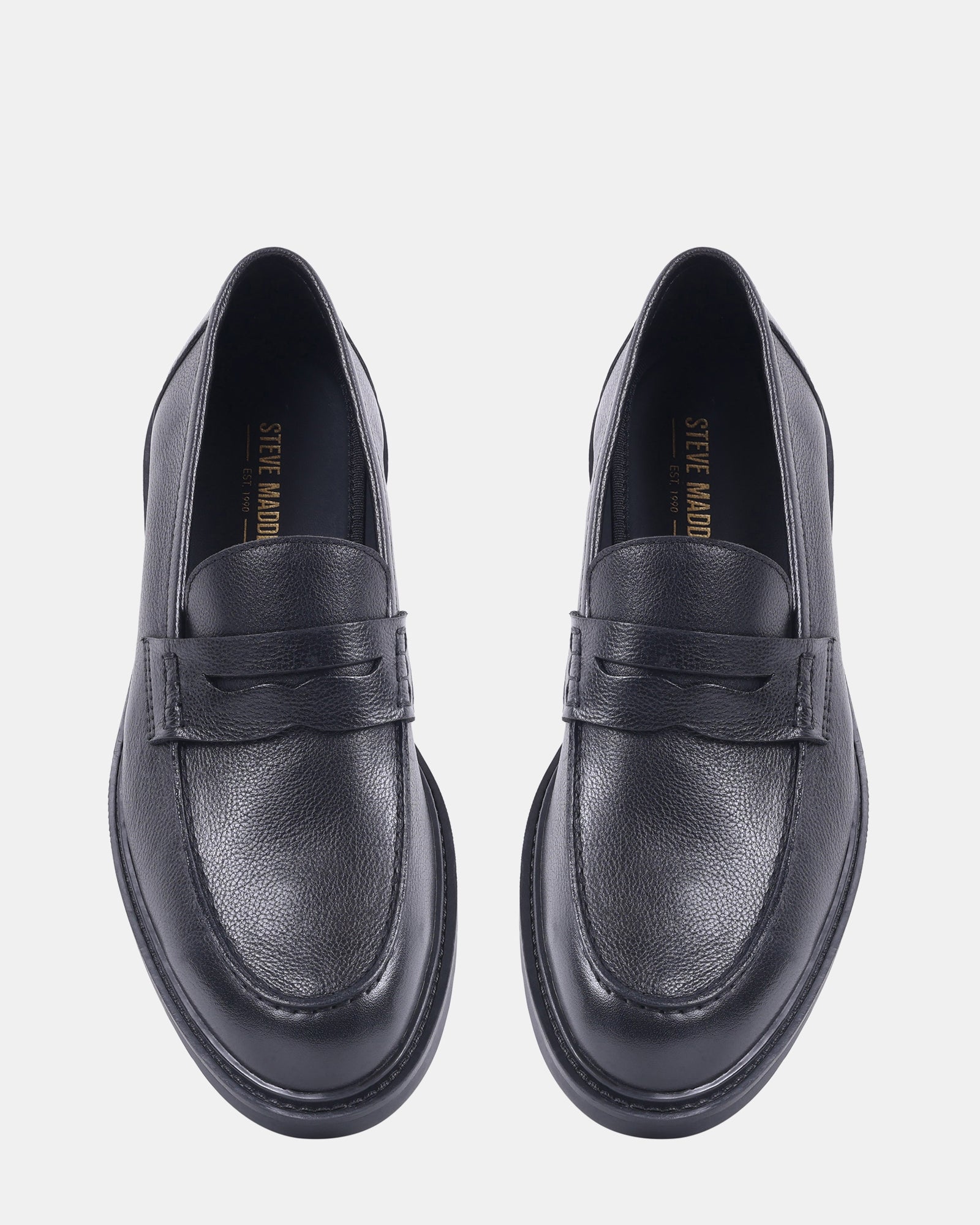 TOLLIS BLACK LEATHER - Men's Shoes - Steve Madden Canada - view 4