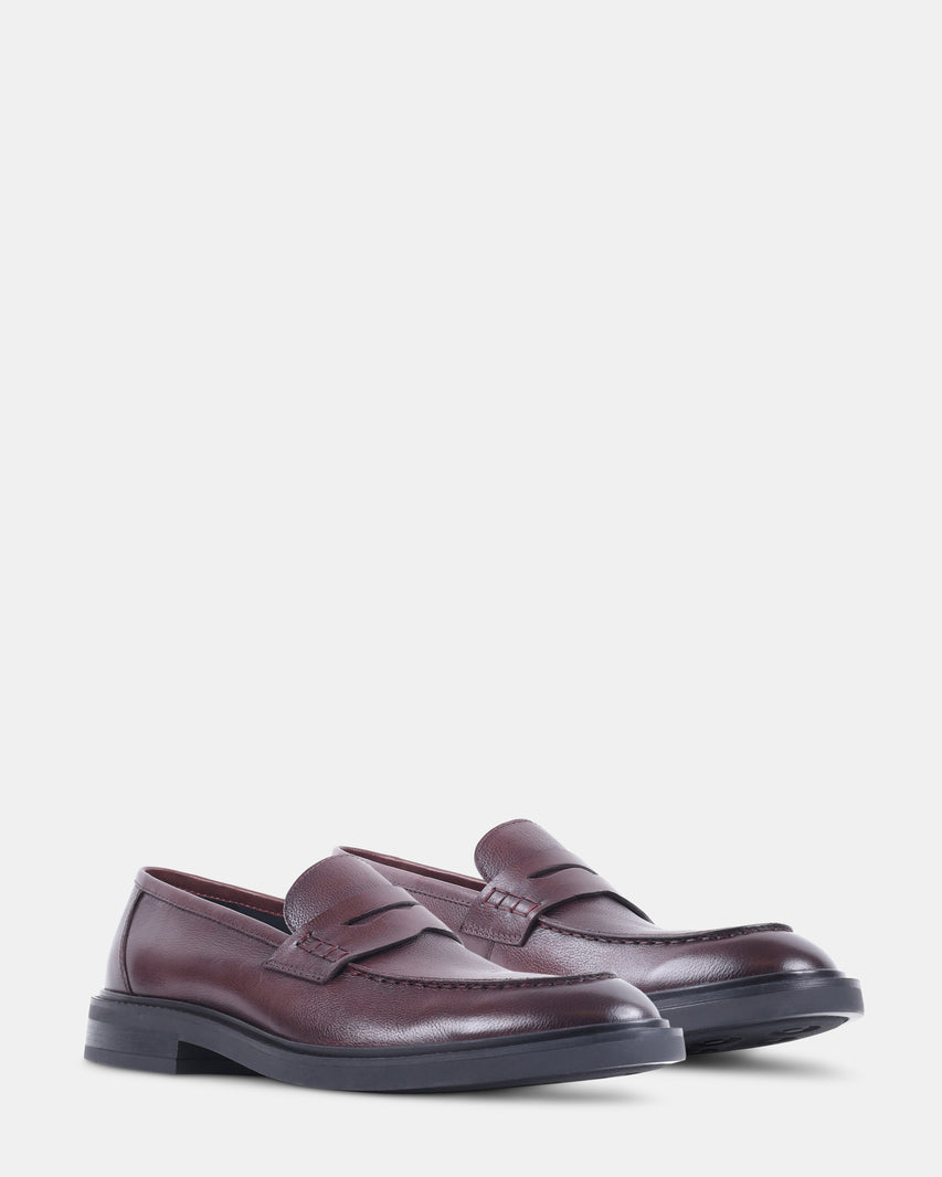 TOLLIS MERLOT LEATHER - Men's Shoes - Steve Madden Canada - view 2