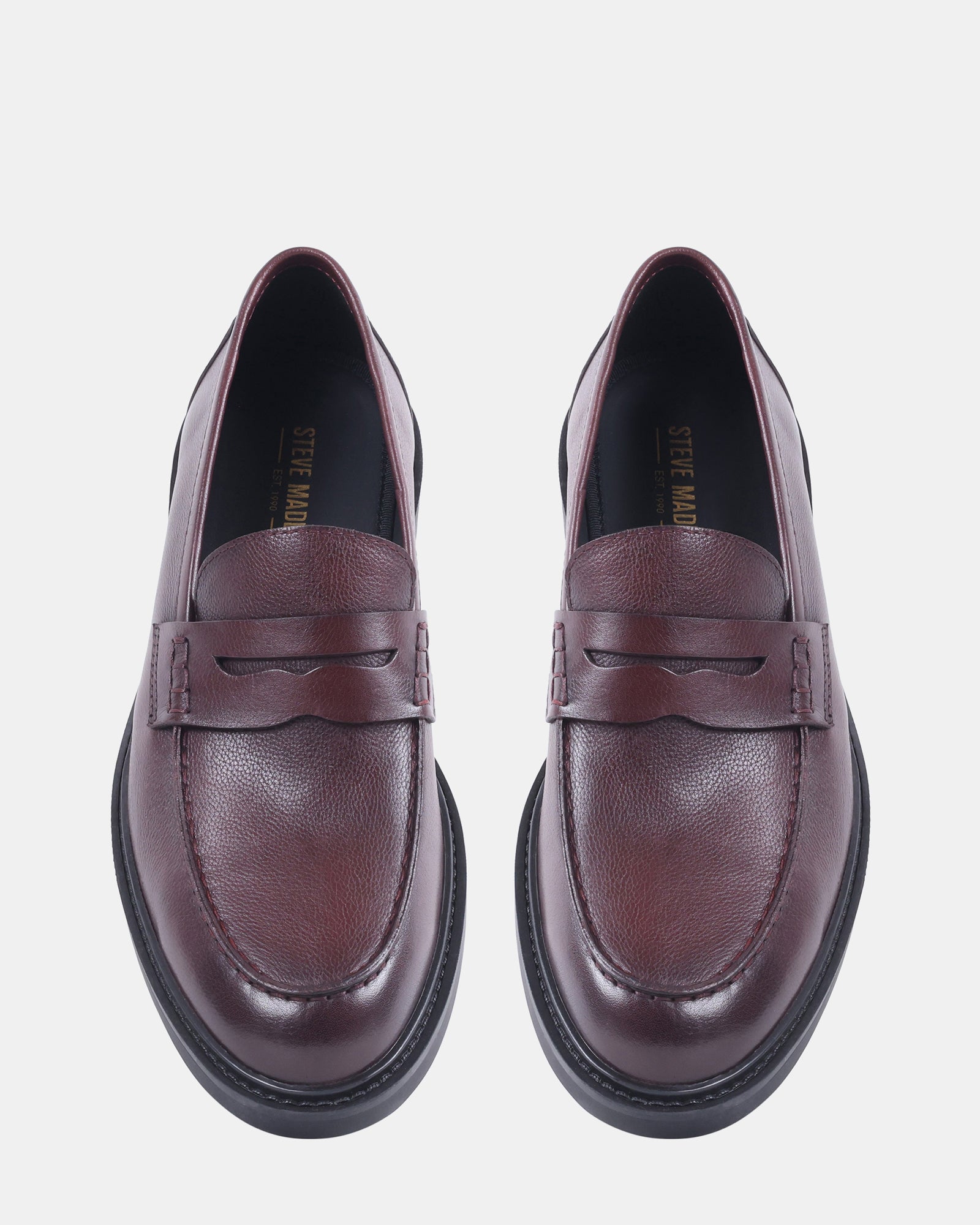 TOLLIS MERLOT LEATHER - Men's Shoes - Steve Madden Canada - view 4
