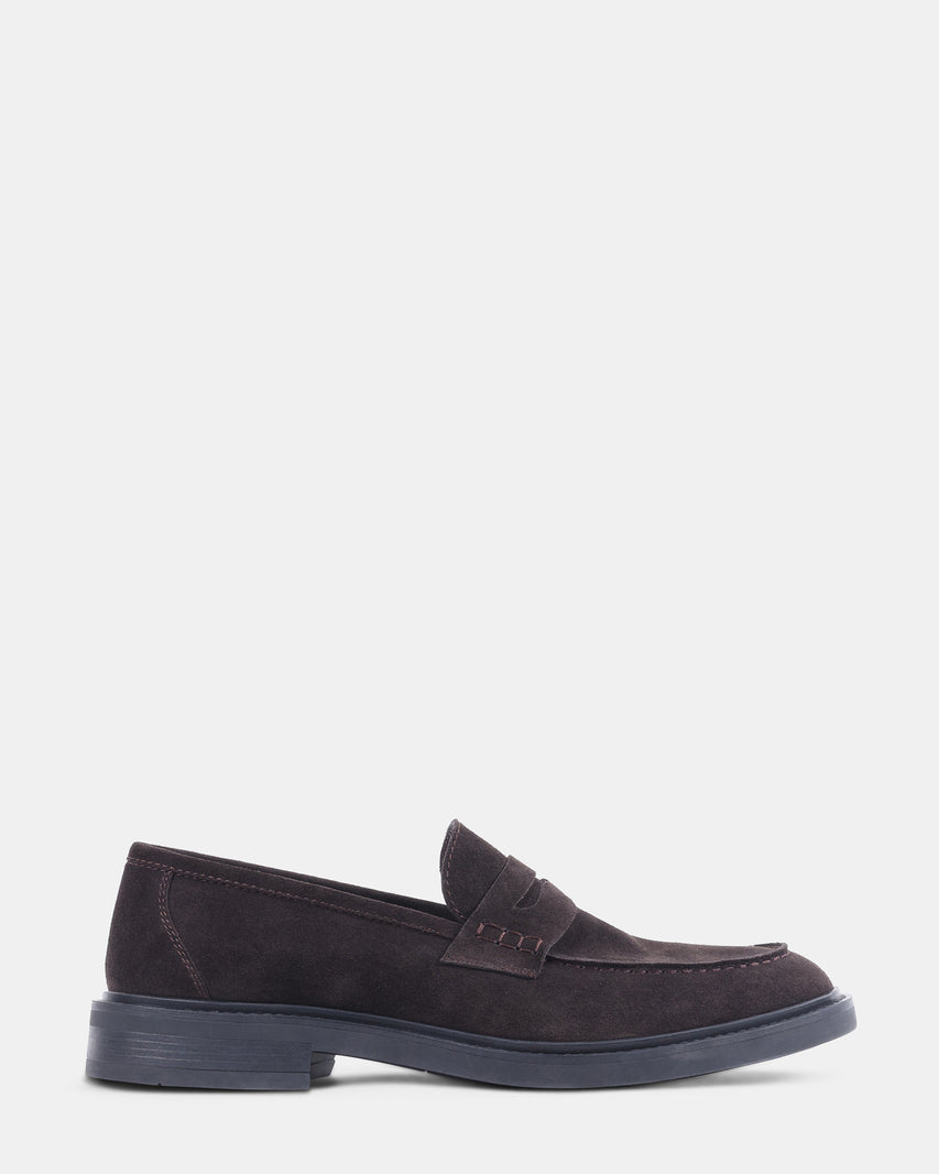 TOLLIS BROWN SUEDE - Men's Shoes - Steve Madden Canada