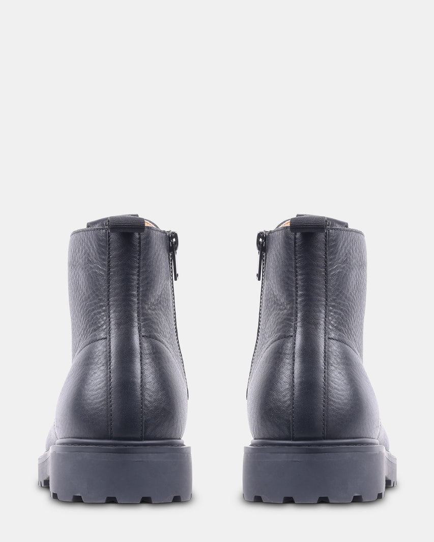 UGGO BLACK LEATHER - Men's Shoes - Steve Madden Canada - view 6