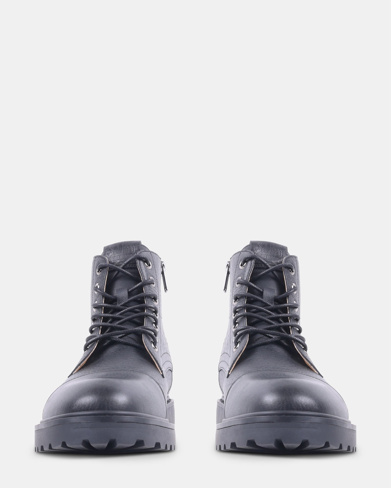 UGGO BLACK LEATHER - Men's Shoes - Steve Madden Canada - view 3