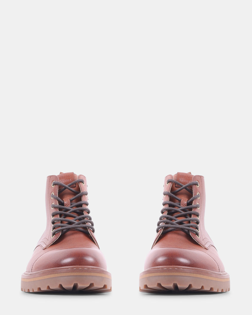 UGGO COGNAC LEATHER - Men's Shoes - Steve Madden Canada - view 3