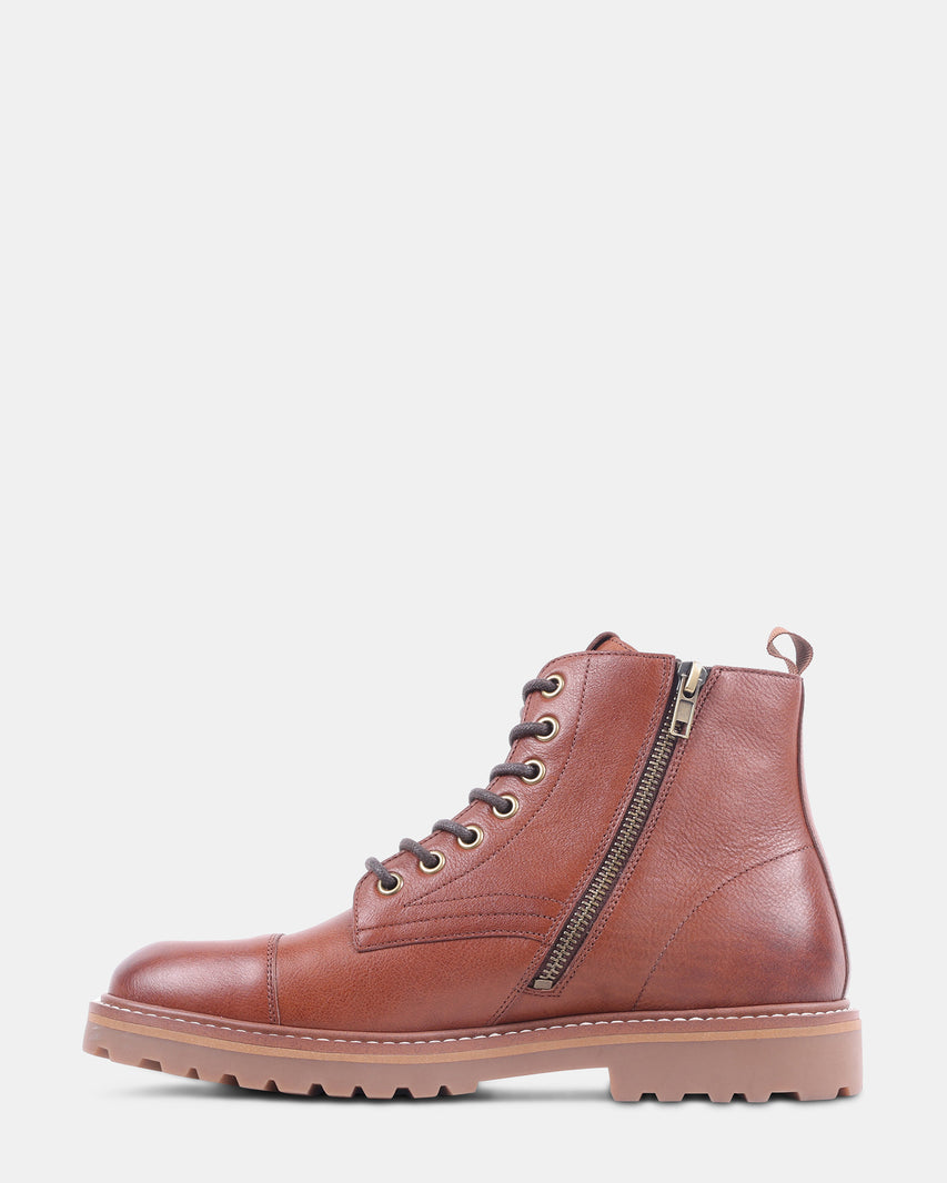 UGGO COGNAC LEATHER - Men's Shoes - Steve Madden Canada - view 4